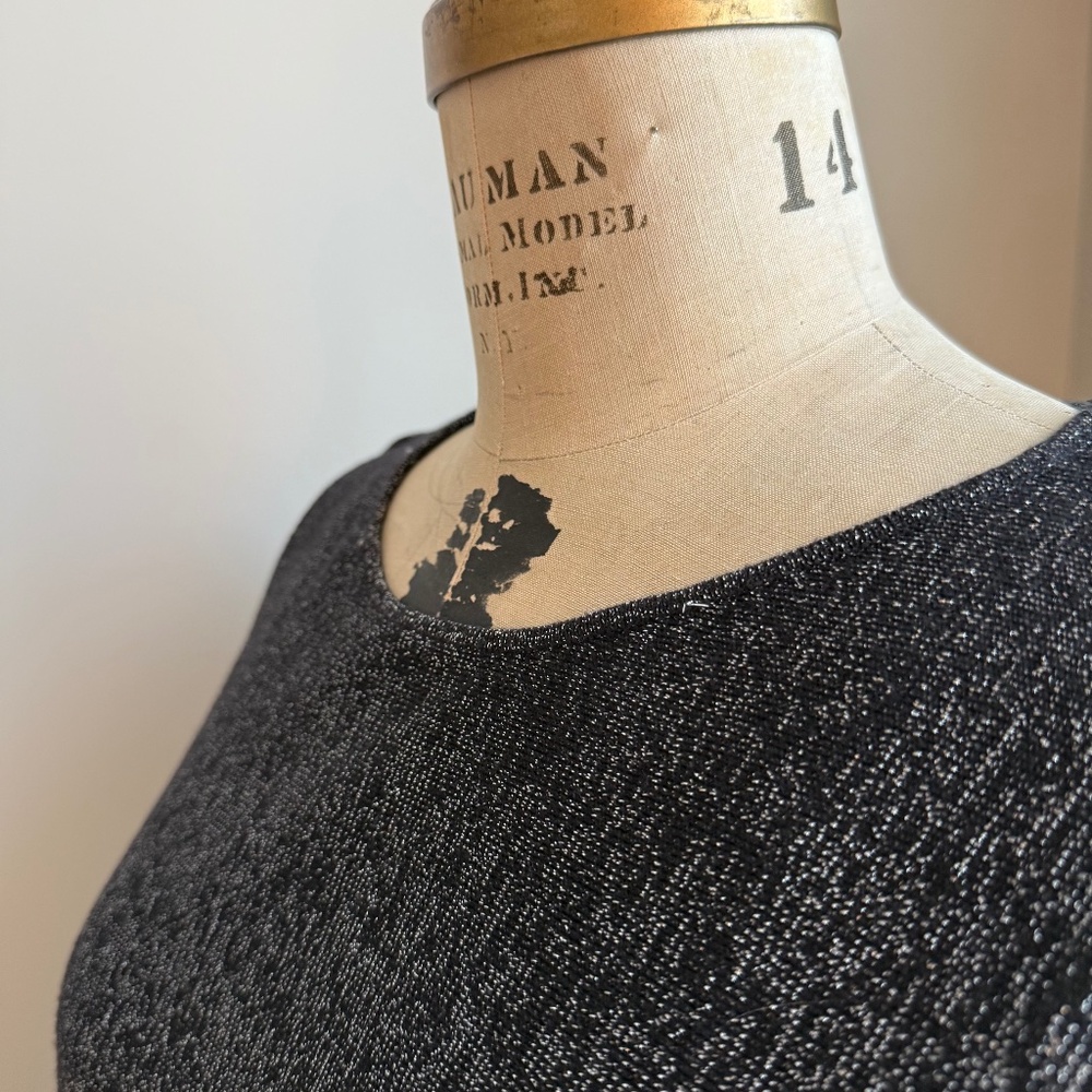 Michael Kors ~ Sparkly Silver & Black Tunic